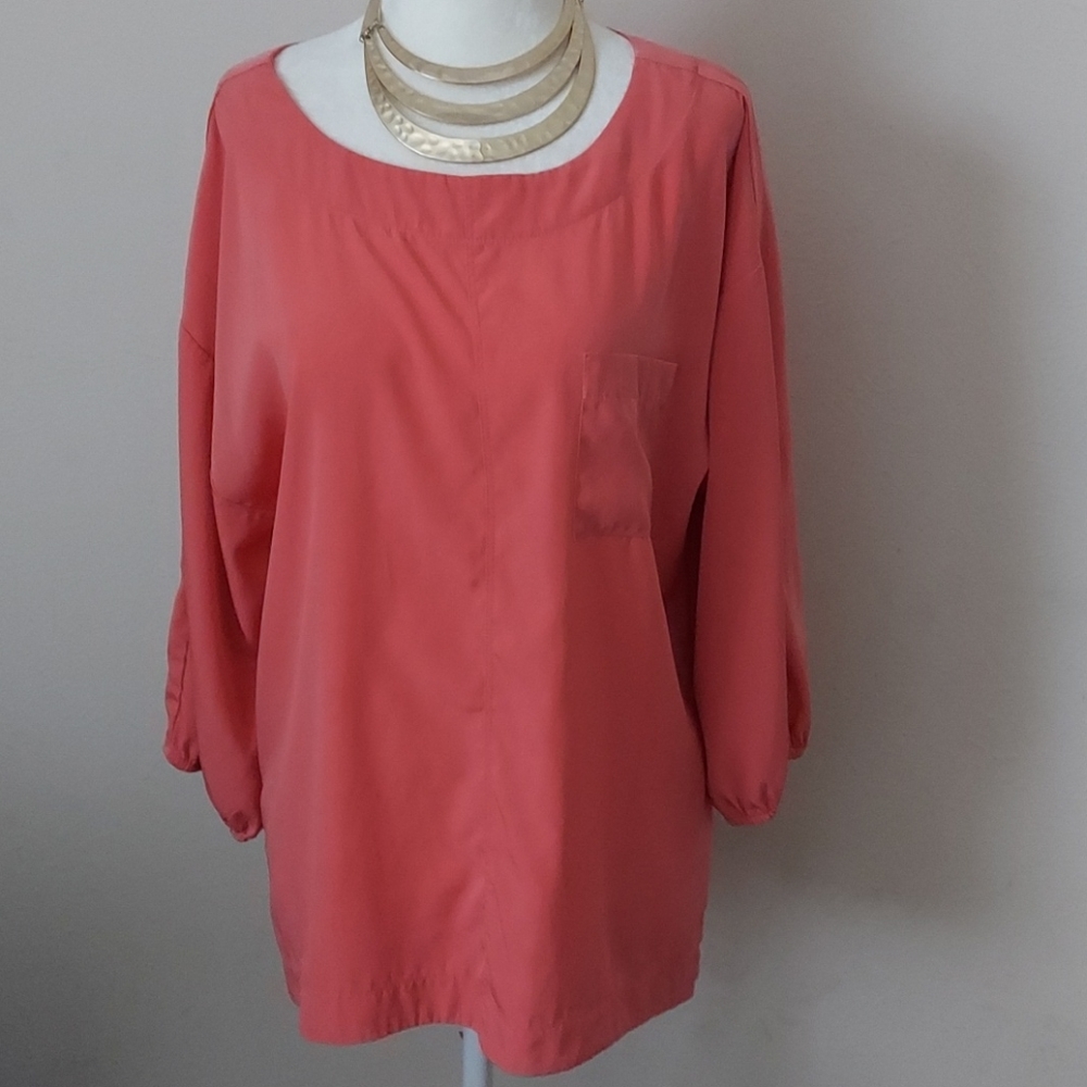 Coral Chico's Blouse